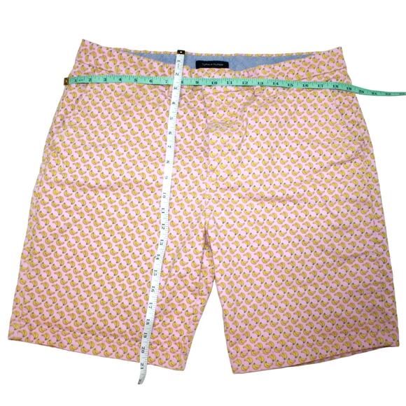 Tommy Hilfiger TH Flex 9” Chino Shorts Banana Print Mens Size 36 Pink / Yellow - Picture 5 of 9